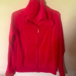 Juicy Couture sweatshirt with crystal J for zipper pull and signature Juicy